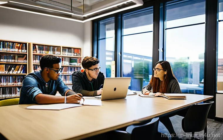 리눅스 필기 시험의 난이도별 학습 전략 - **Prompt:** A person with a neutral expression, wearing a comfortable t-shirt, is intensely focused ...