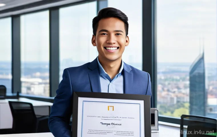 리눅스 자격증 취득 후 대기업 서버 관리 팀 합류기 - **Prompt 2: Dedicated Self-Study for LinuC Certification**
    "A focused young adult, determined an...